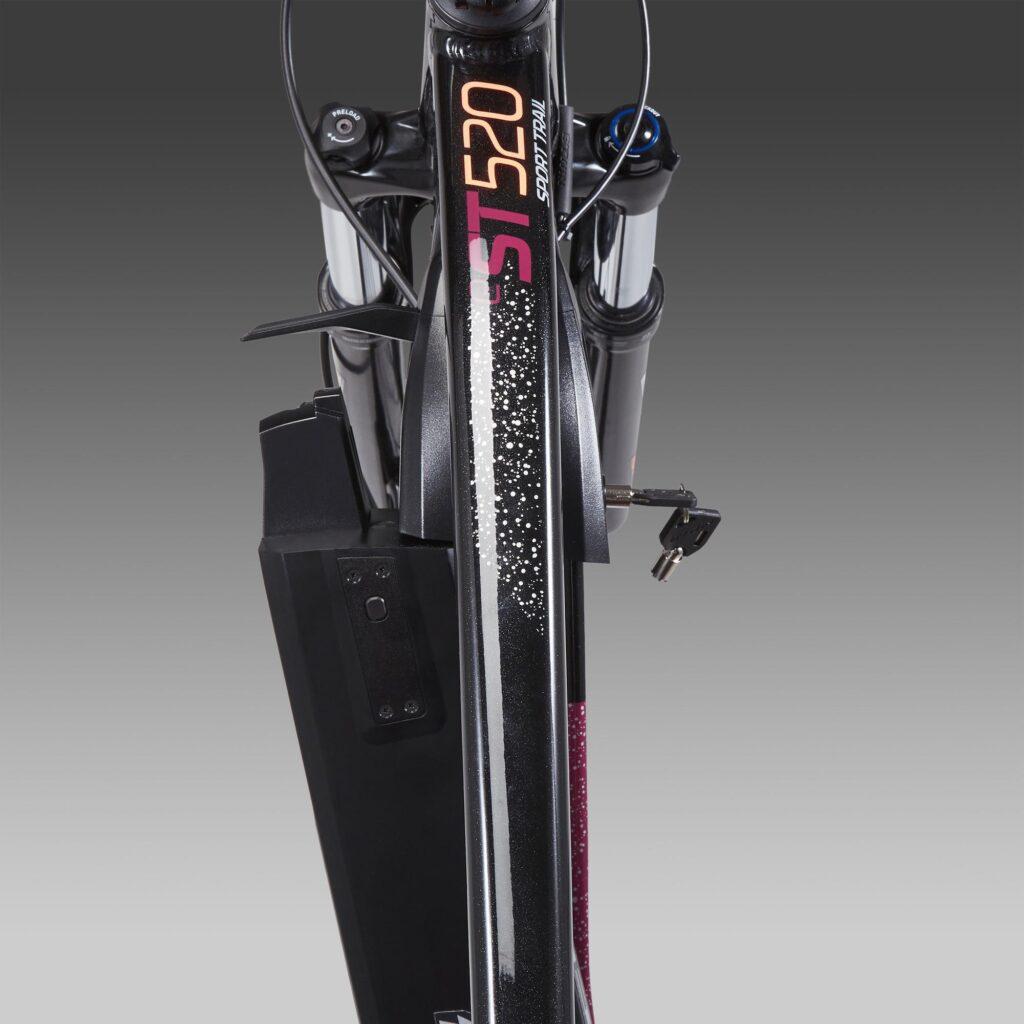 e mtb e st520 275 zoll damen schwarz Das E-Mountainbike Rockrider E-ST520 ab 1.699 € von Decathlon